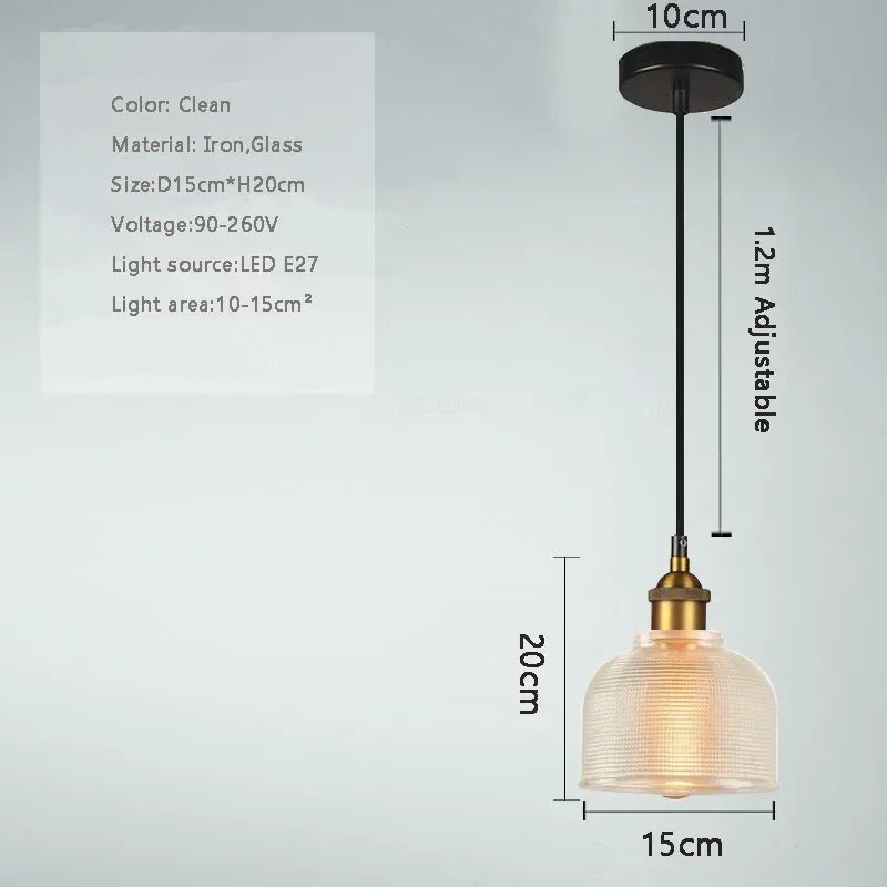 Hanglamp in gekleurd glas voor eetkamer – Arcanthe