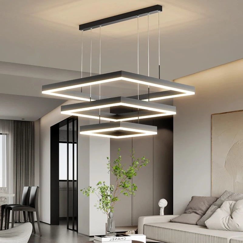 Moderne kroonluchter in legering voor eetkamer – Eclariana