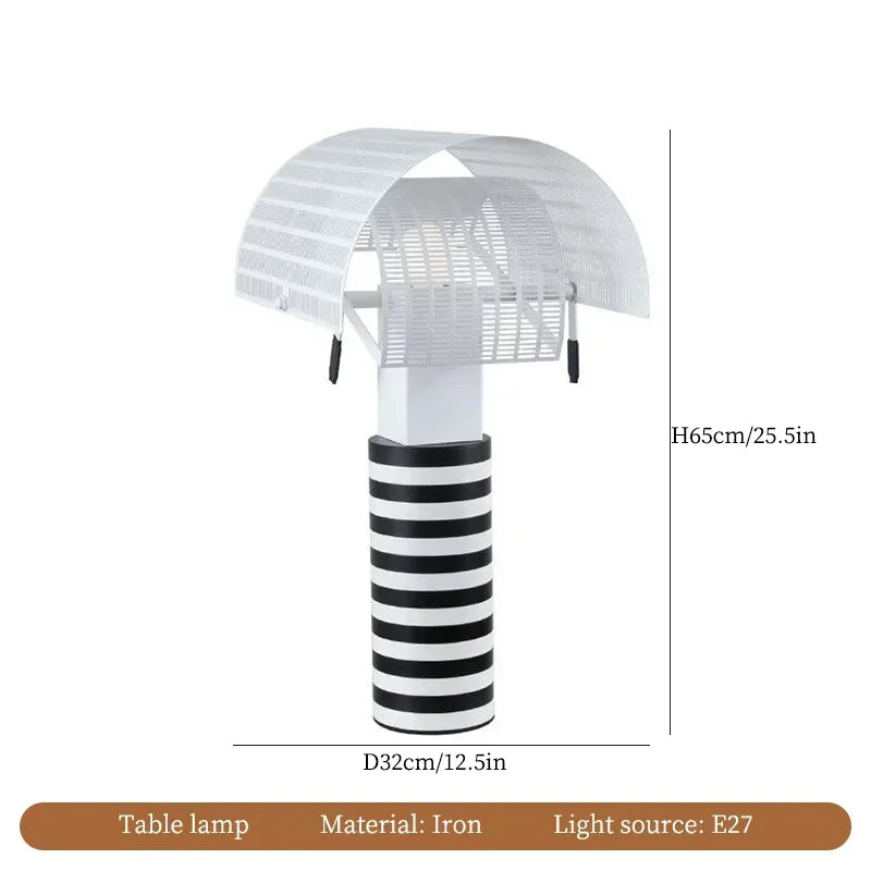 Moderne Hanglamp in Zwart en Wit Metaal voor Woonkamer – Zébrano
