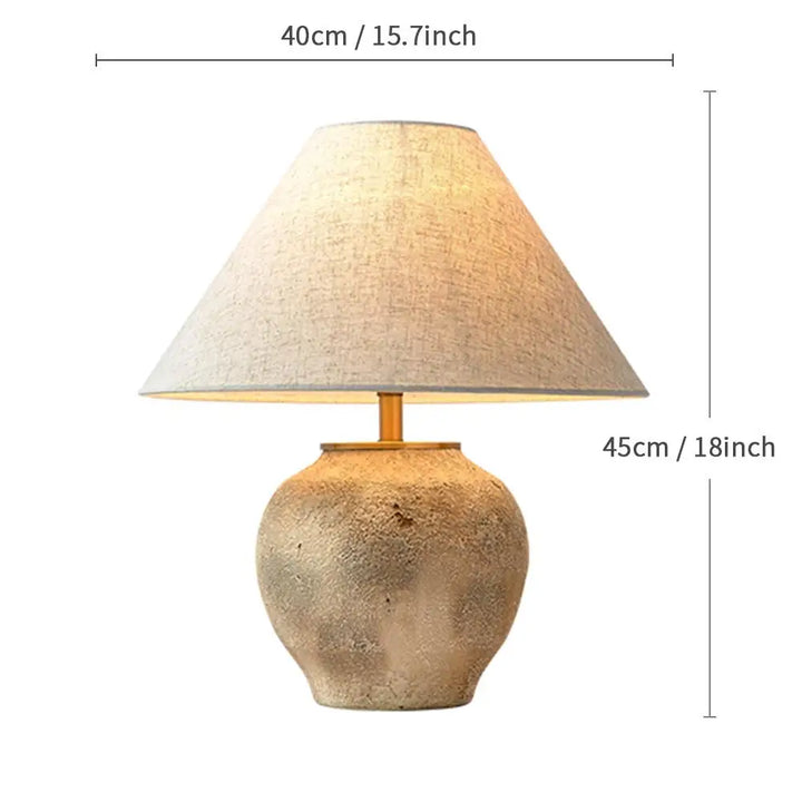 Lampe de table céramique style japonais pour salon – Zenara