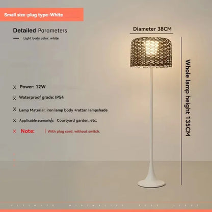 Tuinlamp voor buiten in gevlochten metaal – Verilum