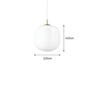 Minimalist white glass pendant light for kitchen – Solmara