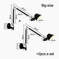 Applique Murale Noire Ajustable en Aluminium – Sveltiö