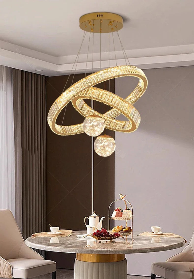 Lustre Cristal Moderne pour Salon et Salle à Manger – Cristarion