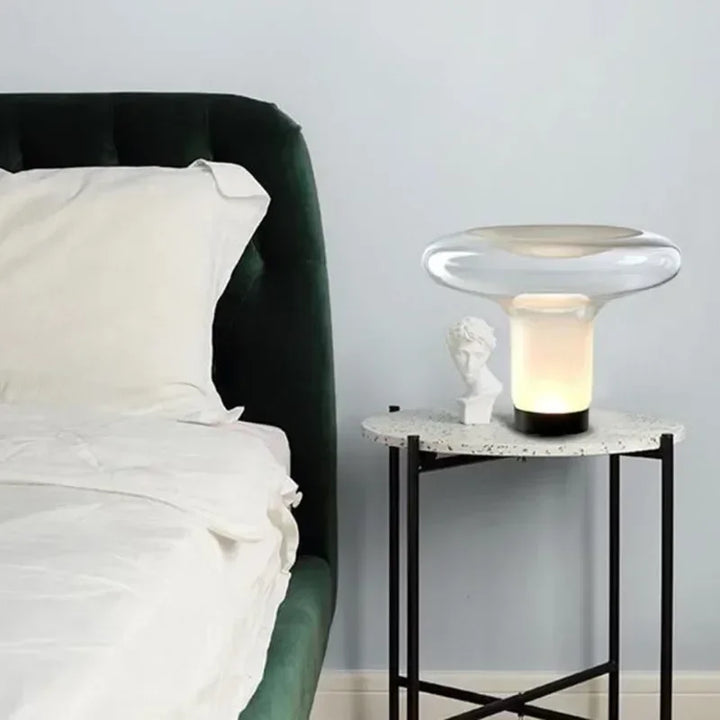 Lampe de Table en Verre Style Art Déco – Célestine