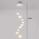 Modern alloy chandelier for living rooms and stairs – Orialys