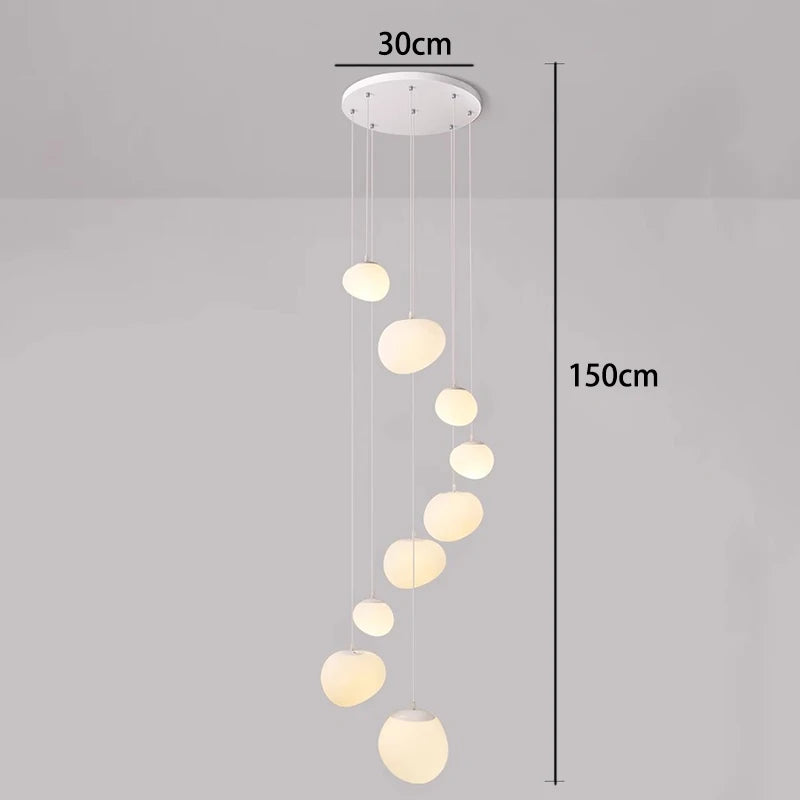 Lustre moderne en alliage pour salons et escaliers – Orialys