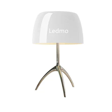 Moderne bureaulamp driepoot in gekleurd glas – Triolux