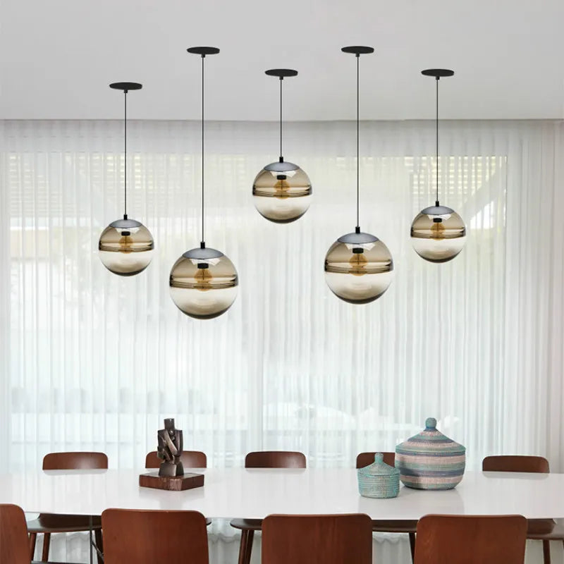 Suspension moderne en verre pour chambre – Oréade