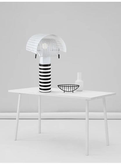 Moderne Hanglamp in Zwart en Wit Metaal voor Woonkamer – Zébrano