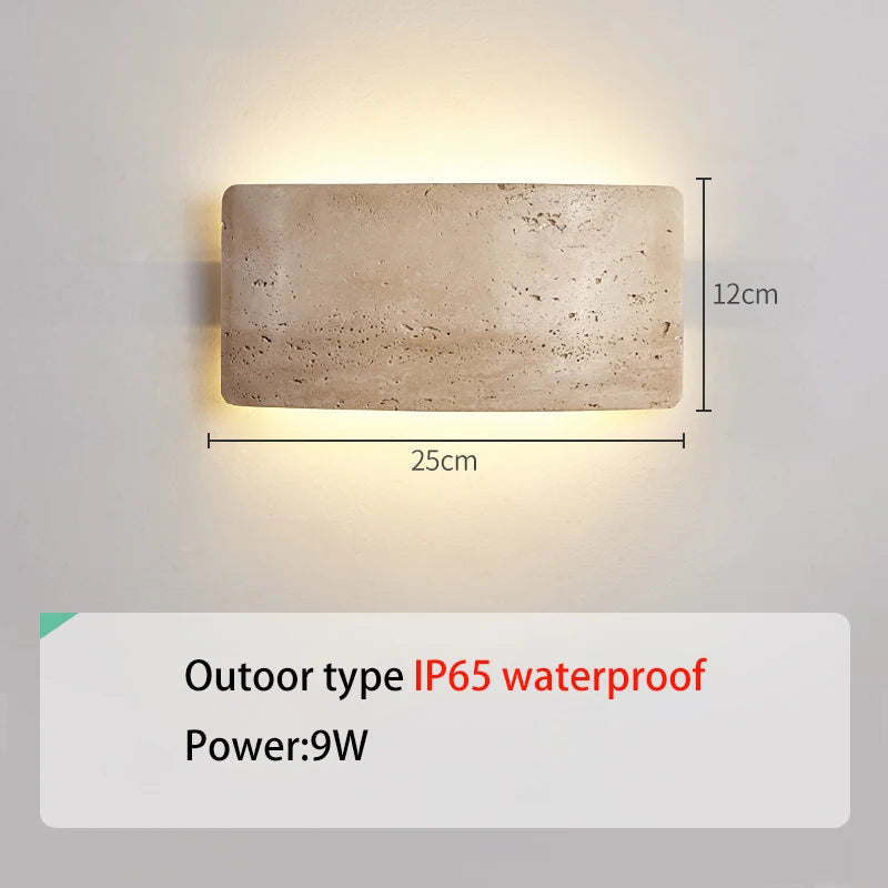 Applique Murale en Pierre Style Wabi-Sabi pour Jardin – Stonara