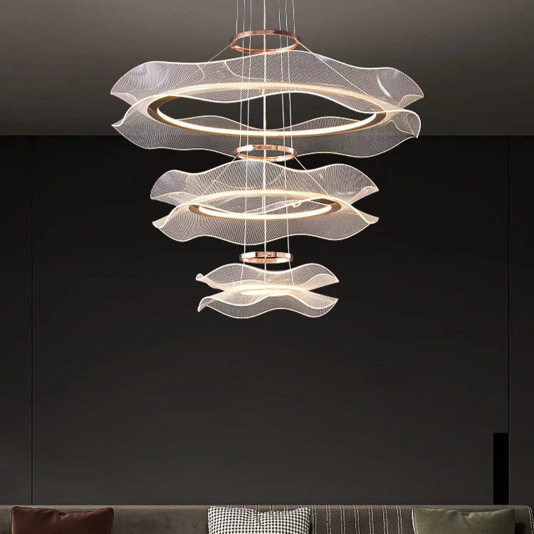 Suspension LED moderne en acrylique pour salon – Célinova