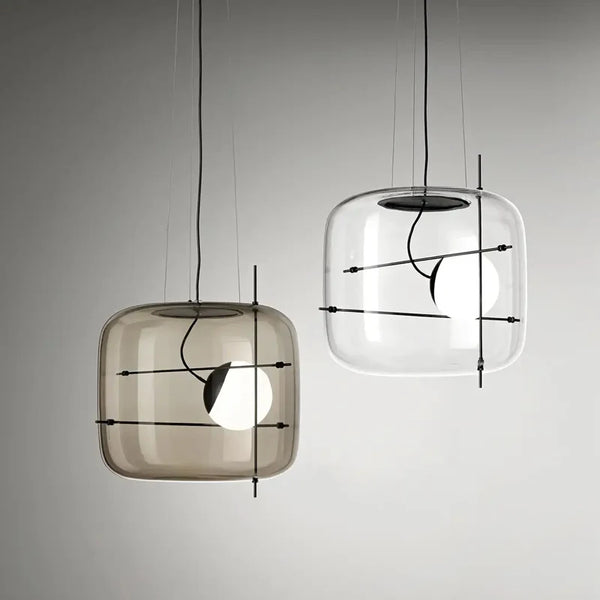 Suspension en verre fumé pour chambre et salon – Silmarise