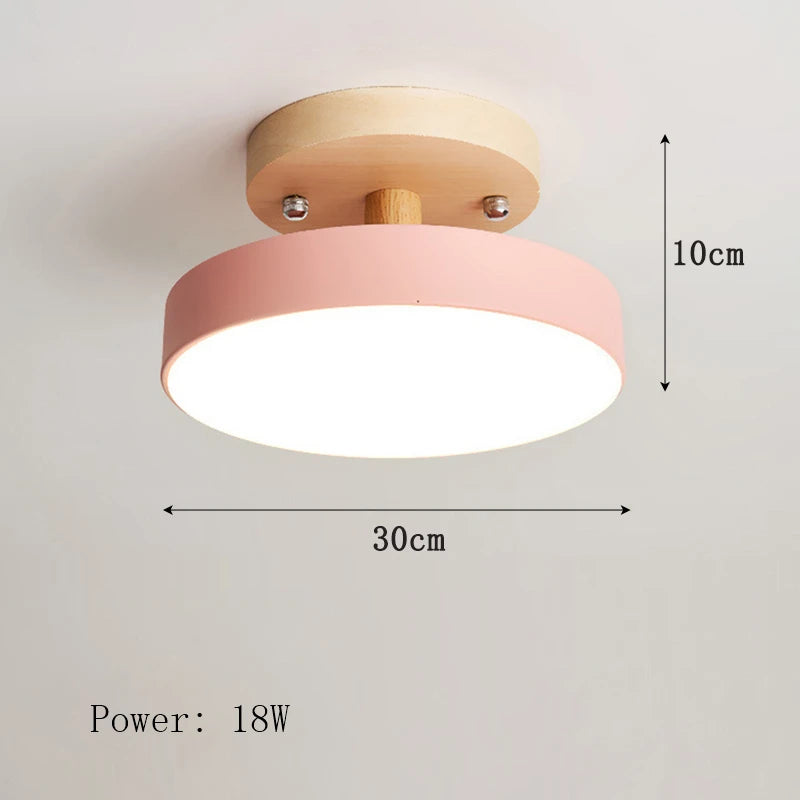 Plafonnier nordique en bois pour couloir – Arborise