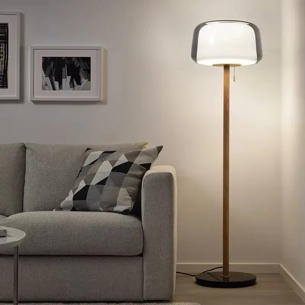 Modern glass floor lamp for living room – Solstice