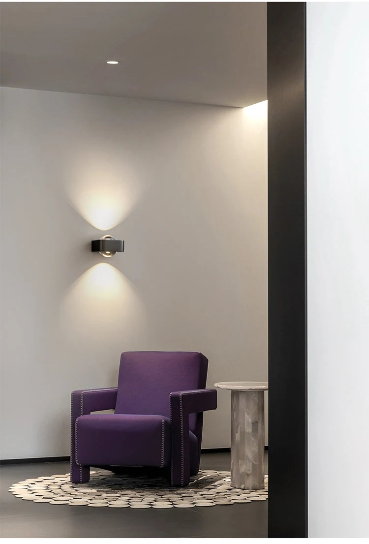 Applique murale moderne en acier inoxydable – Célestorio