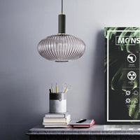 Suspension en verre fumé nordique pour salle à manger – Veranys