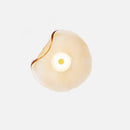 Premium Glass and Stone Wall Light for Spaces 5-10m² – Éclat Ambre