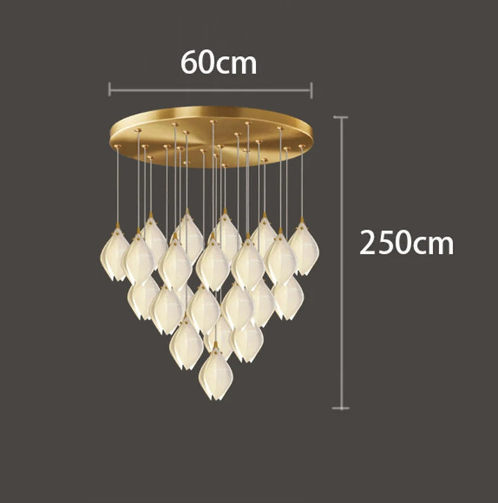 Suspension en verre moderne pour salon – Solistar