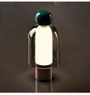 Minimalistische Schreibtischlampe aus Glas und Aluminium – Artéline