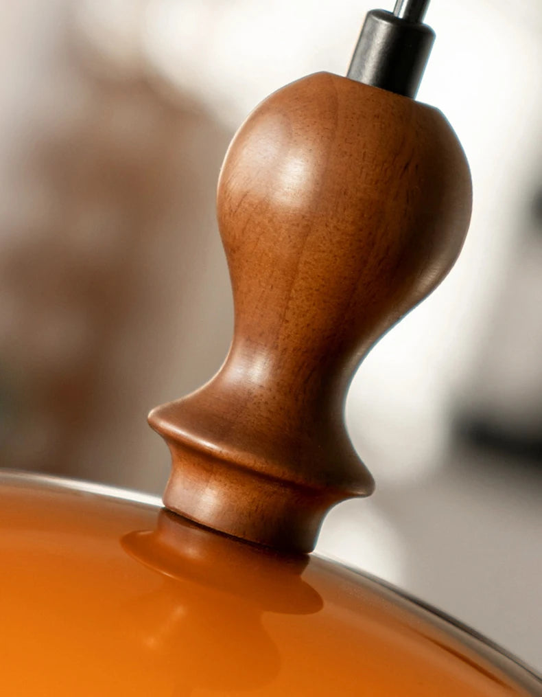 Bruine acryl hanglamp voor eetkamer – Armoniel