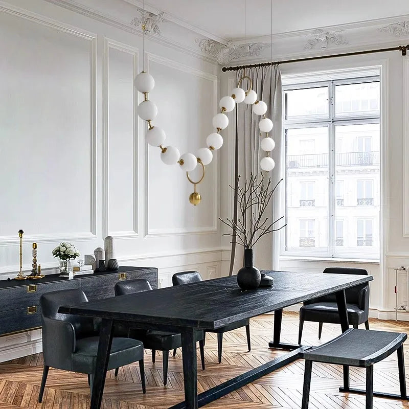 Suspension moderne en alliage pour salle à manger – Zeliora