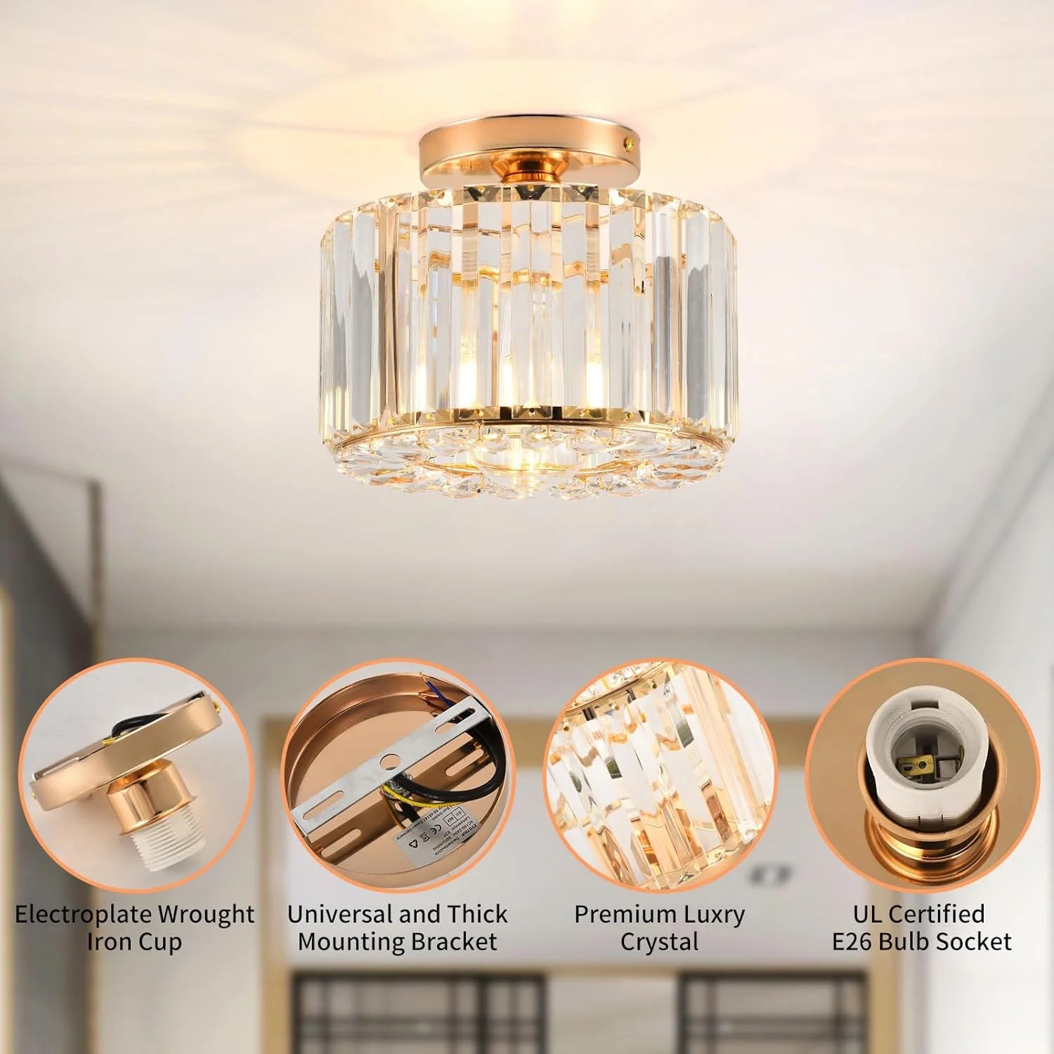 Seraphinea Ceiling Light ambiance view | Luxarmonie