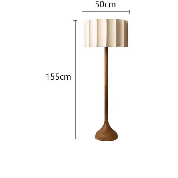 Houten staande lamp in Wabi-Sabi stijl voor woonkamer – Armonique