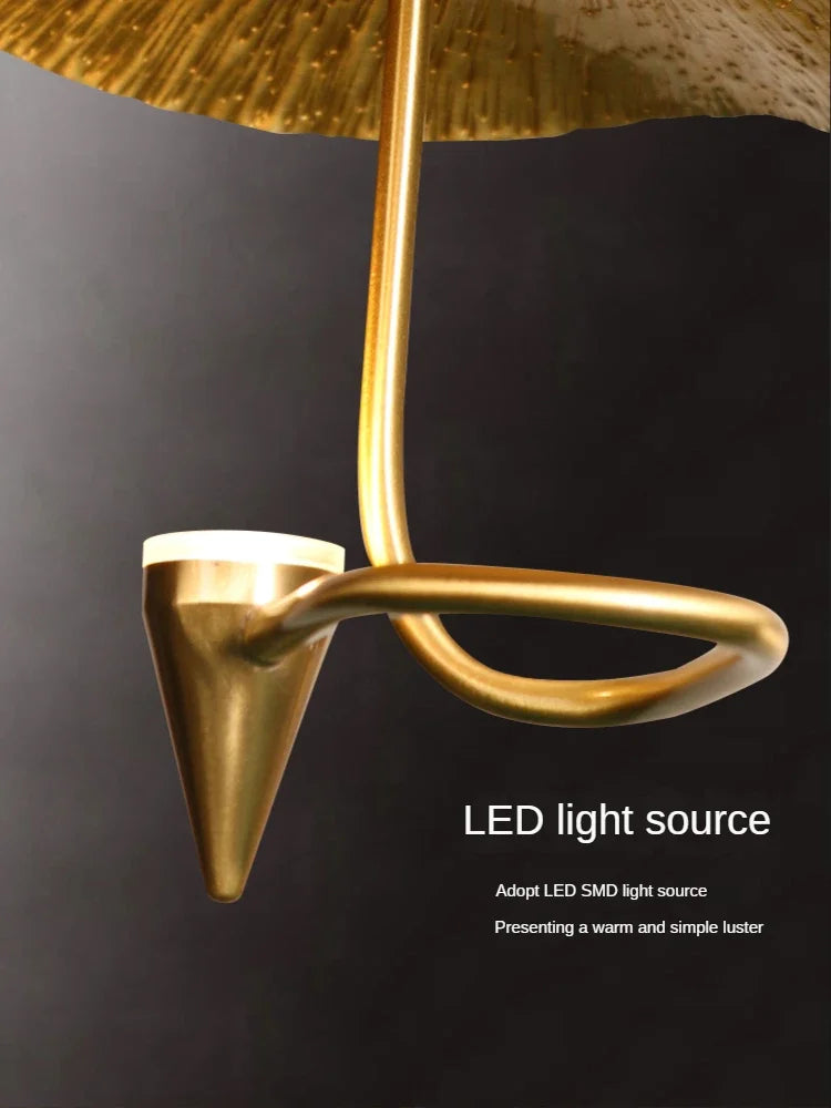 Moderne Koperen Hanglamp voor Duplex – Céloria