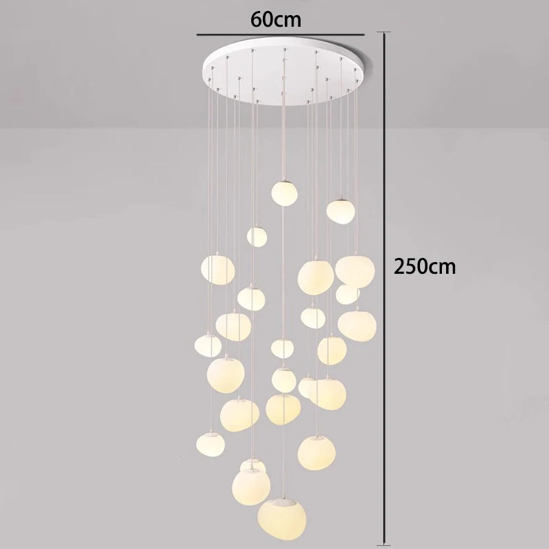 Lustre moderne en alliage pour salons et escaliers – Orialys