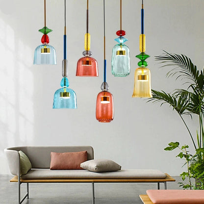 Geometrische Gekleurde Hanglamp Noordse Stijl – Yura