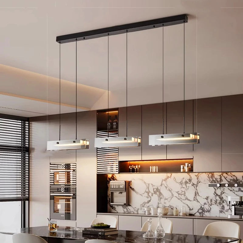 Suspension LED moderne en alliage pour salon – Arispectra