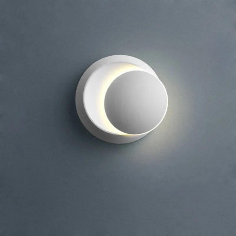 Lampe Murale Contemporaine Corps Métallique Orientable à 350° Blanc – Eclipse