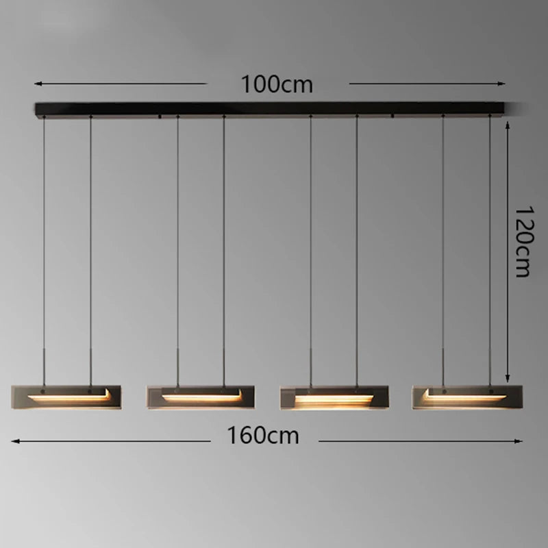 Suspension LED moderne en alliage pour salon – Arispectra