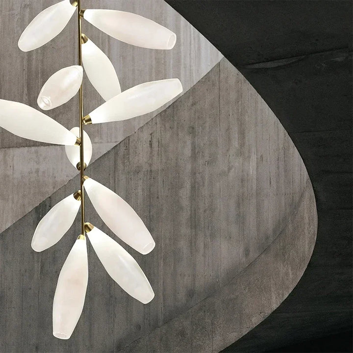 Suspension LED en verre design nordique pour salle à manger – Estelara