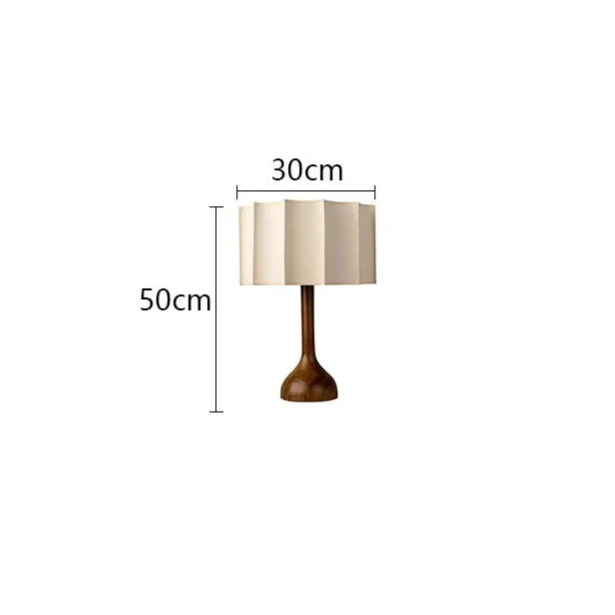 Houten staande lamp in Wabi-Sabi stijl voor woonkamer – Armonique