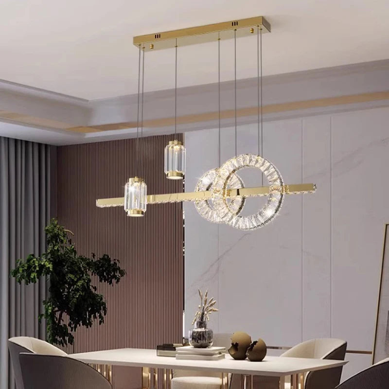 Moderne kristallen kroonluchter voor woonkamer – Cristarène