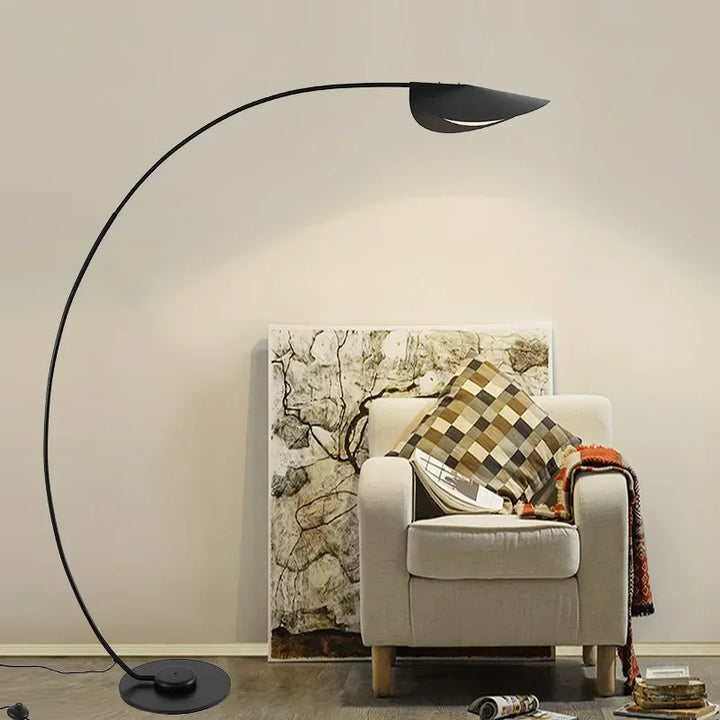 Lampe sur pied design nordique en acier brossé – Oréade