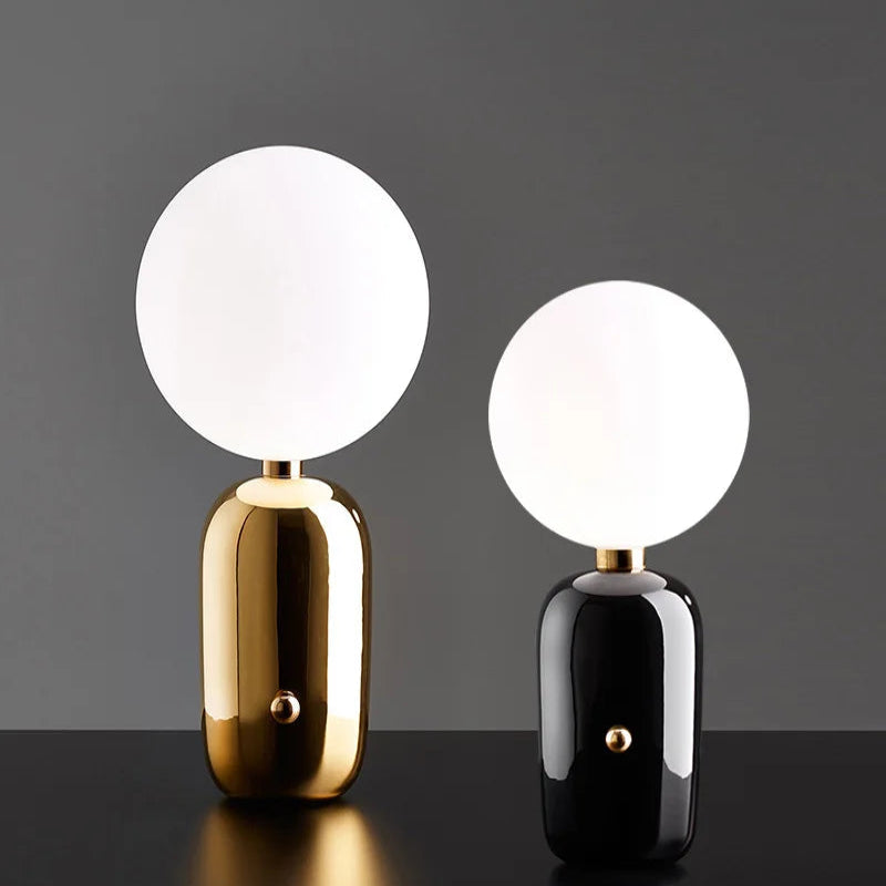 Bedlamp Metaal Glas Modern Design – Pulsaris