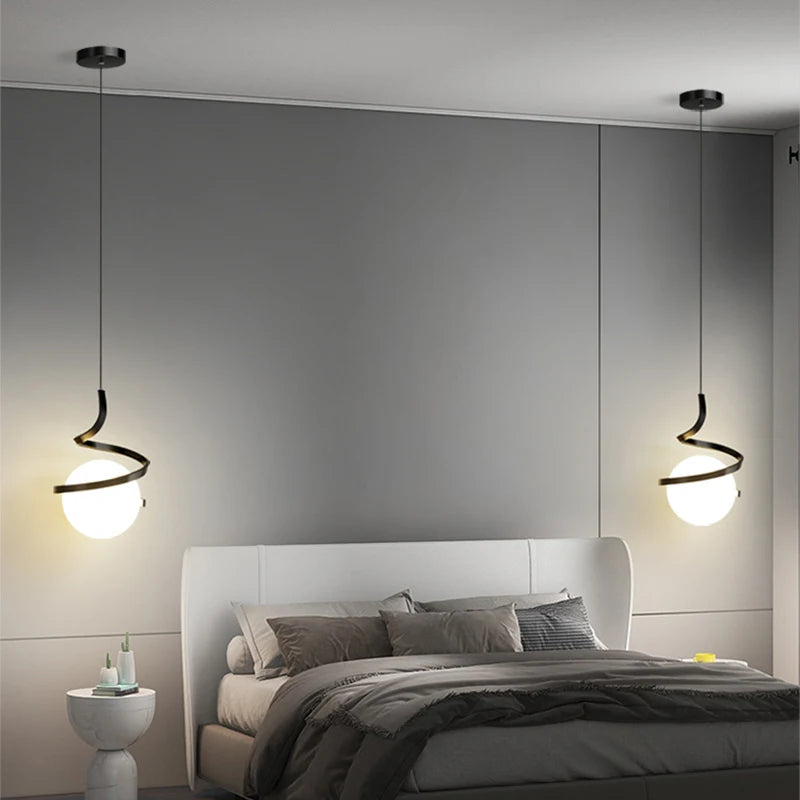 Elegante hanglamp decoratieve sfeer glas en ijzer design – Orbia