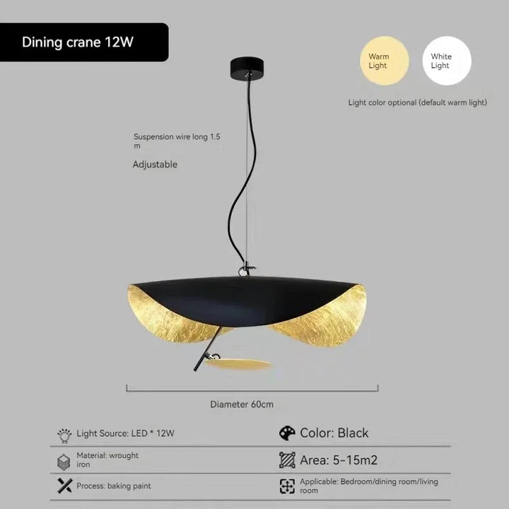 Suspension LED moderne en alliage pour salon et restaurant – Orluxia