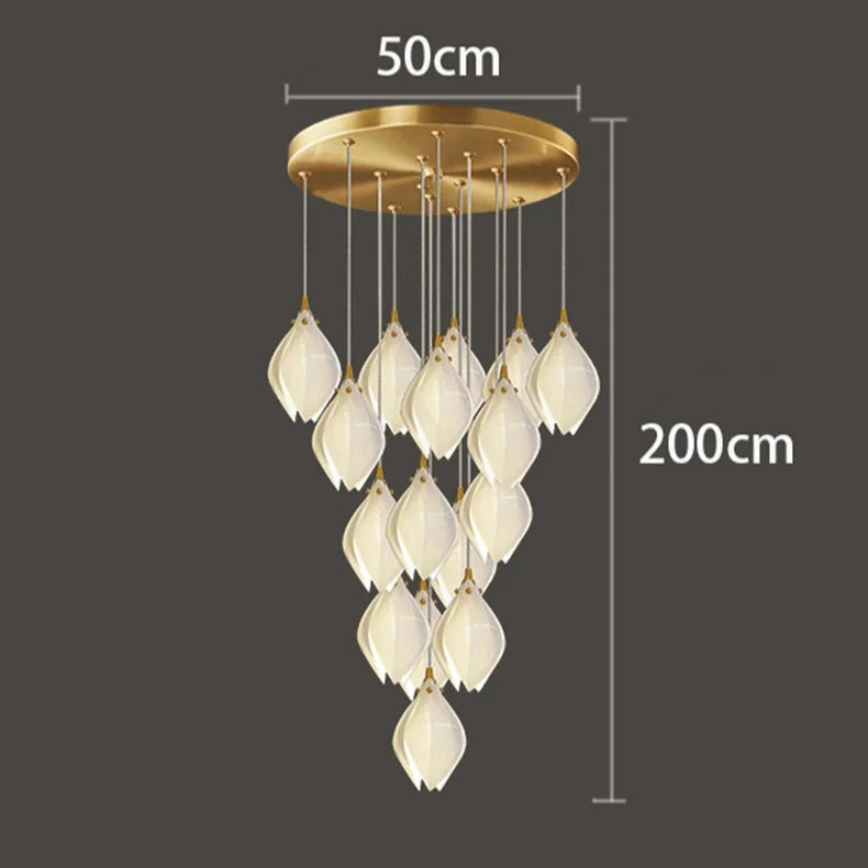 Suspension en verre moderne pour salon – Solistar