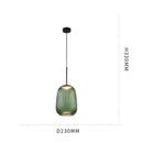 Gekleurde glazen hanglamp voor woonkamer – Alumine