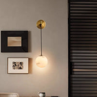 Applique Murale en Marbre et Cuivre pour Chambre – Marbrelia