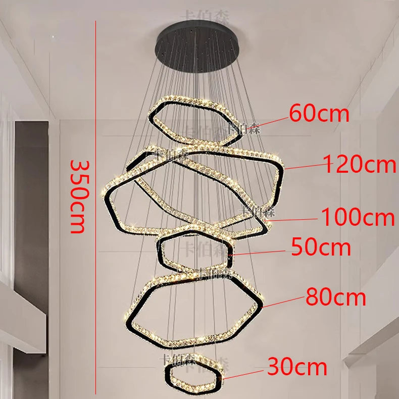 Lustre Cristal Moderne pour Salon – Crystalline