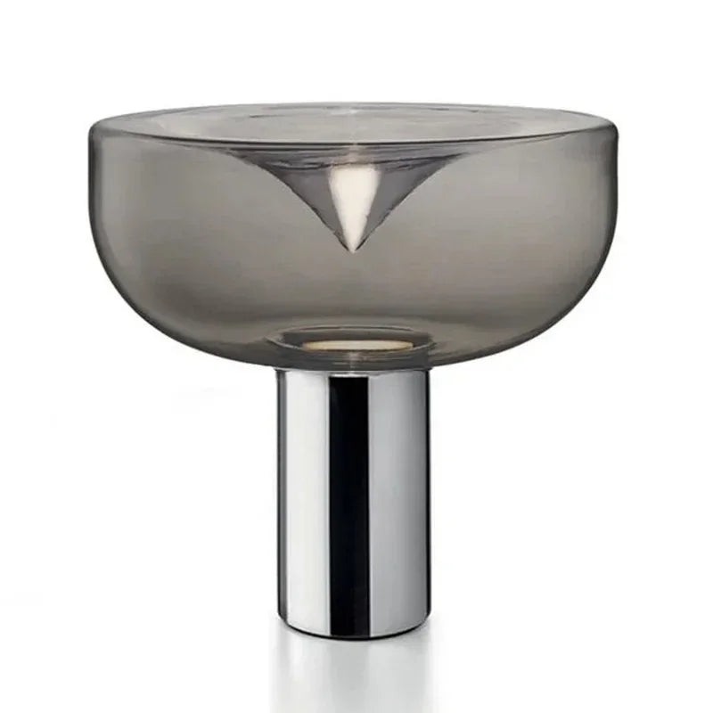 Lampe de table nordique en verre transparent – Aellara