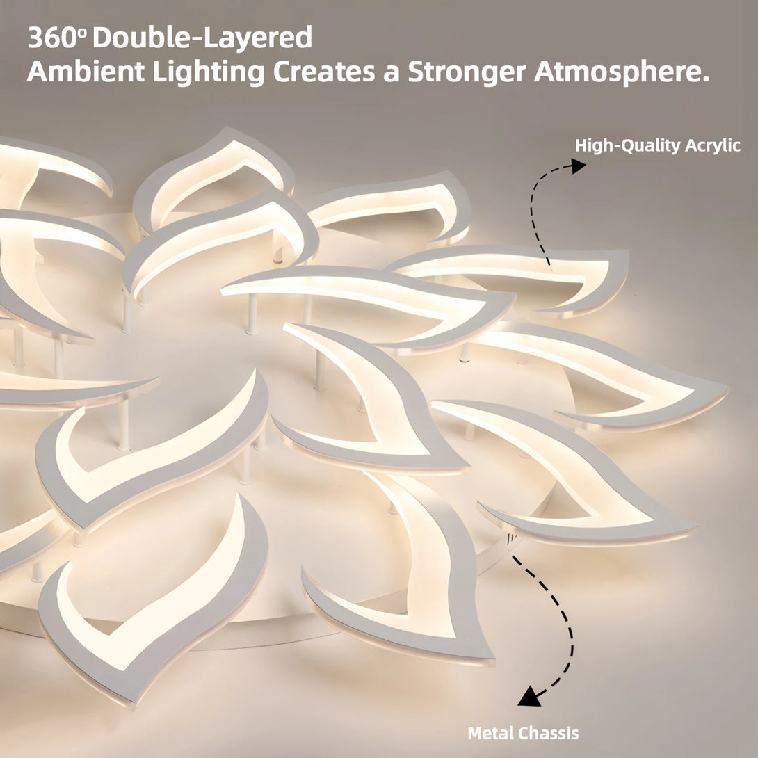 Plafonnier Acrylique Moderne Dimmable pour Salon/Chambre – Caeleste