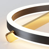 Plafonnier minimaliste double anneau en aluminium – Circadia