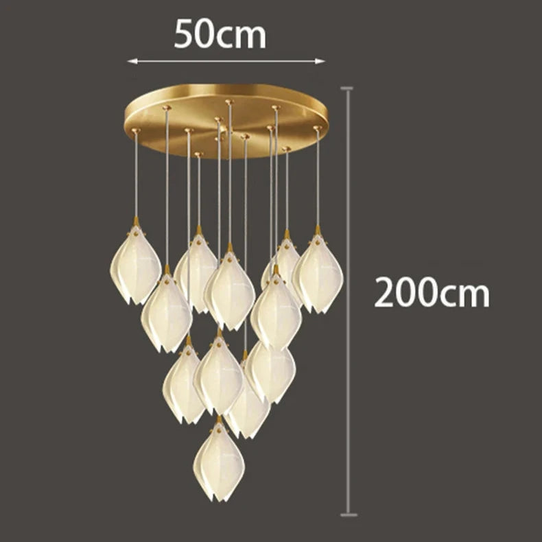 Moderne glazen hanglamp voor woonkamer – Solistar