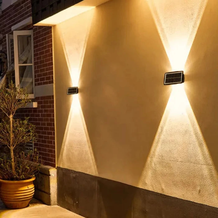 Applique Murale Solaire LED Éclairage Double Faisceau Extérieur – Solarix